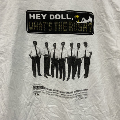 90s　P.J.Clarke's　半袖プリントTシャツ　ヴィンテージ　シングルステッチ　白　ホワイト