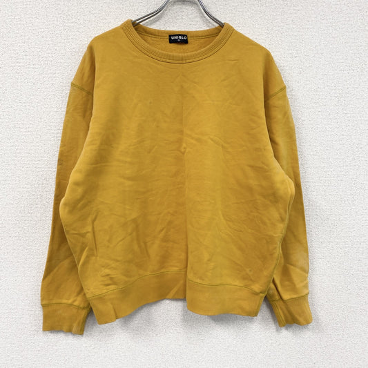 ～00s　OLD UNIQLO　オールドユニクロ　スウェット/トレーナー　ヴィンテージ　黄色　イエロー　XLサイズ