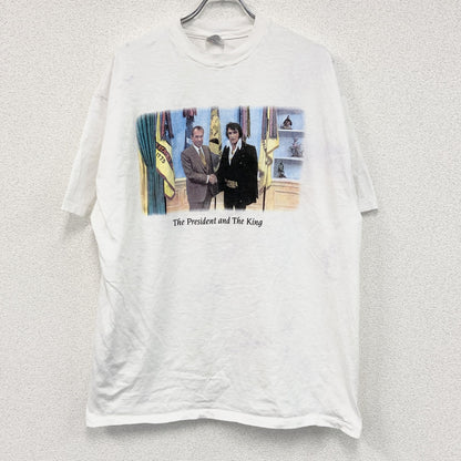 Hanes　ヘインズ　半袖プリントTシャツ　シングルステッチ　US製　白　ホワイト　XXLサイズ