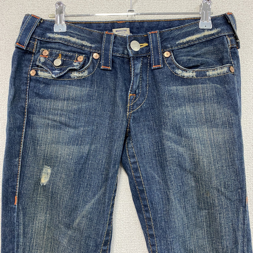 True Religion　トゥルーレリジョン　デニムパンツ/ジーンズ　ジップフライ　インディゴ　27サイズ
