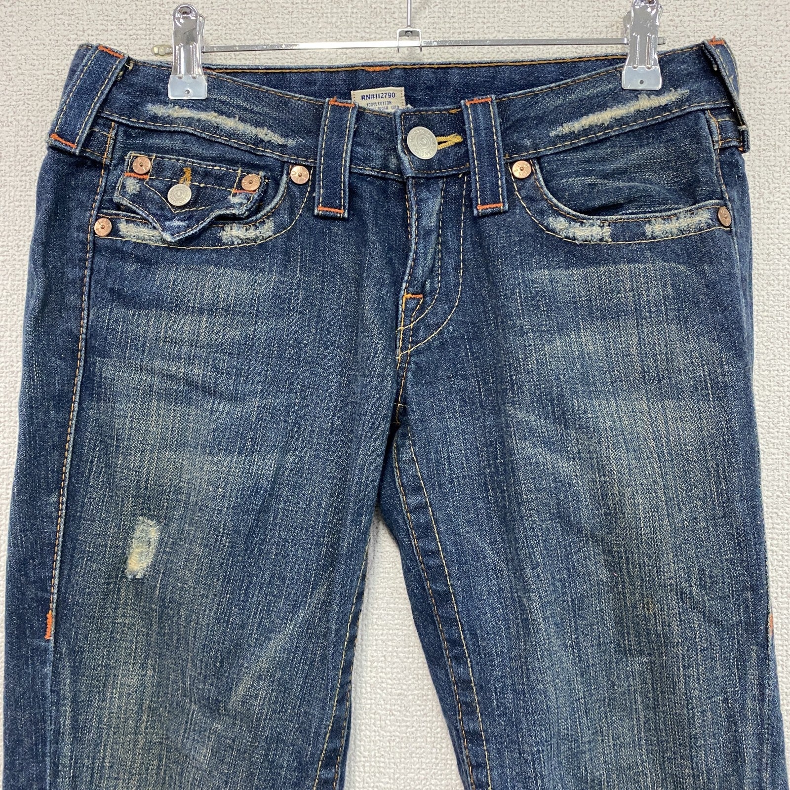 True Religion　トゥルーレリジョン　デニムパンツ/ジーンズ　ジップフライ　インディゴ　27サイズ