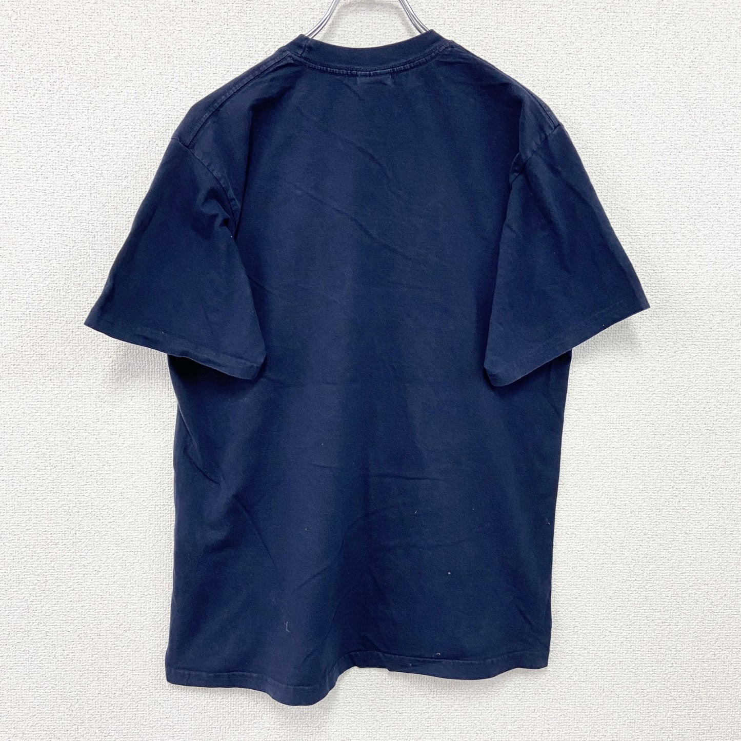 90s　JERZEES　ジャージーズ　半袖プリントTシャツ　ヴィンテージ　紺　ネイビー　Mサイズ