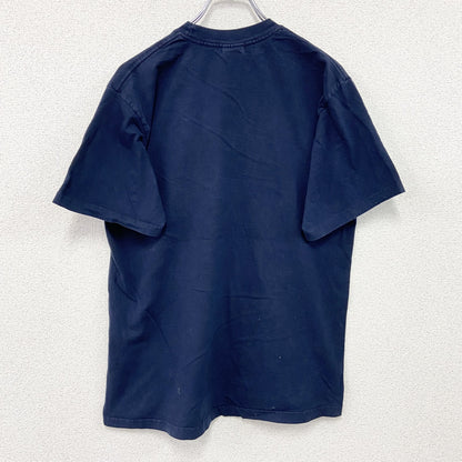 90s　JERZEES　ジャージーズ　半袖プリントTシャツ　ヴィンテージ　紺　ネイビー　Mサイズ