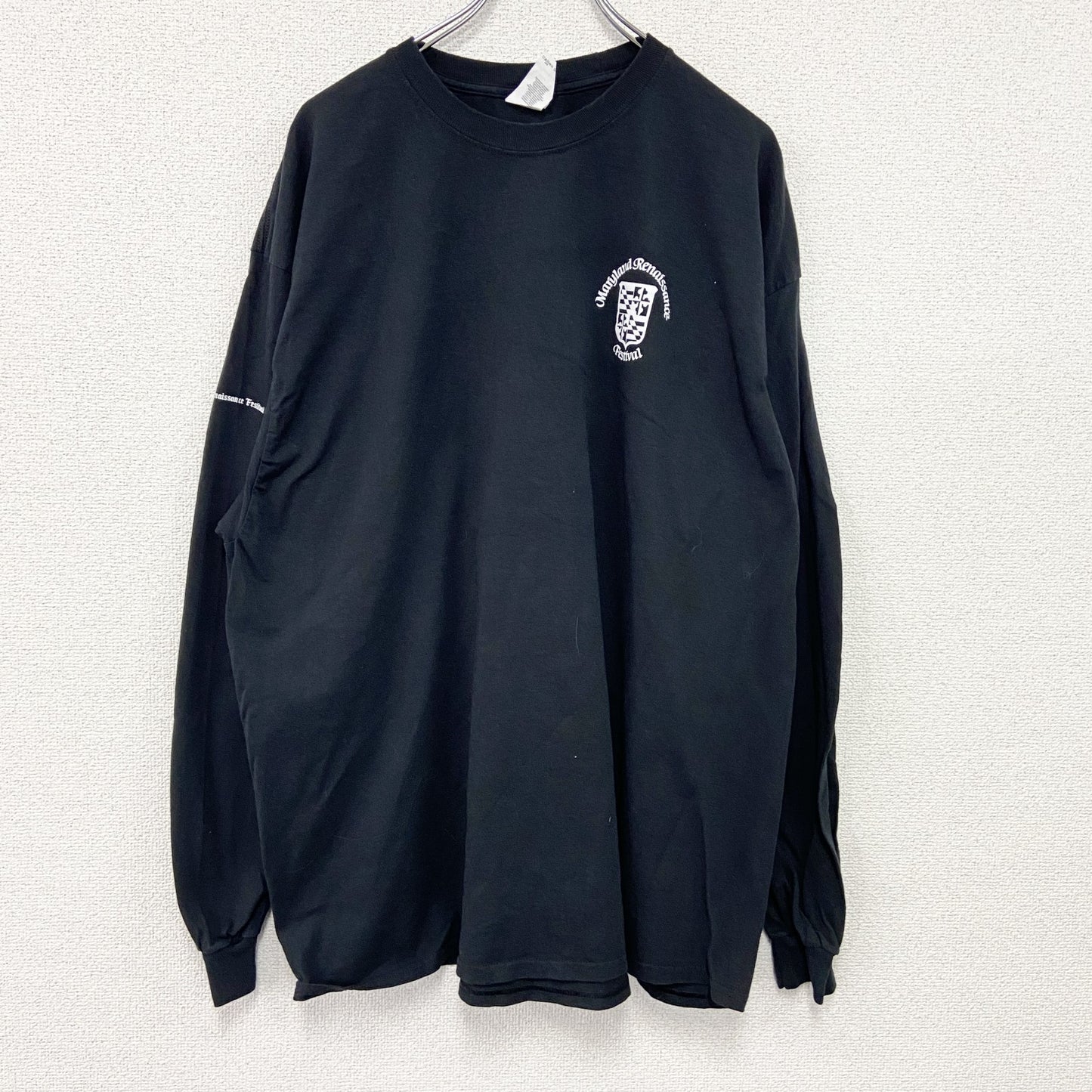 GILDAN　ギルダン　長袖Tシャツ/ロンT　フェス　黒　ブラック　2XLサイズ