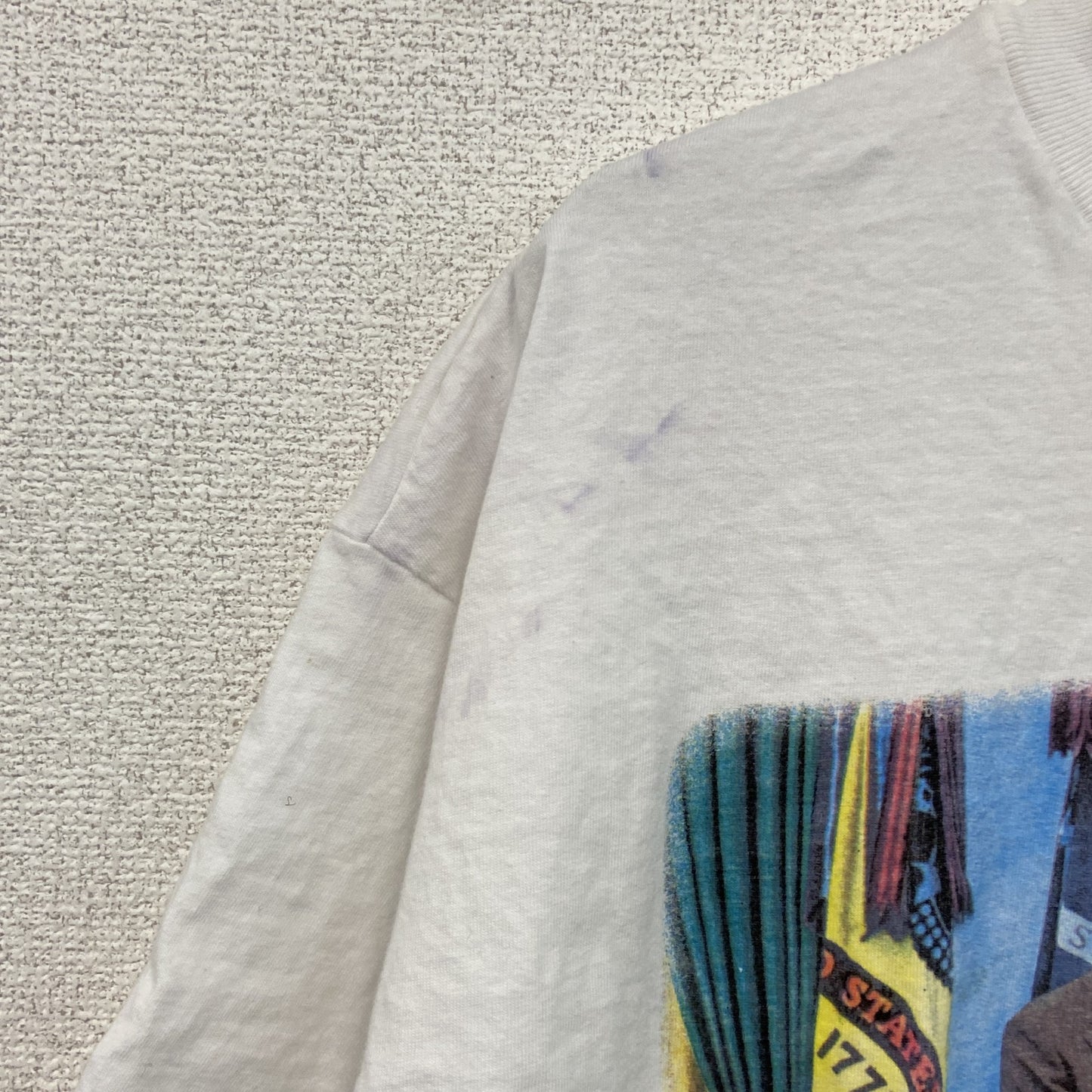 Hanes　ヘインズ　半袖プリントTシャツ　シングルステッチ　US製　白　ホワイト　XXLサイズ