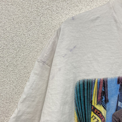 Hanes　ヘインズ　半袖プリントTシャツ　シングルステッチ　US製　白　ホワイト　XXLサイズ