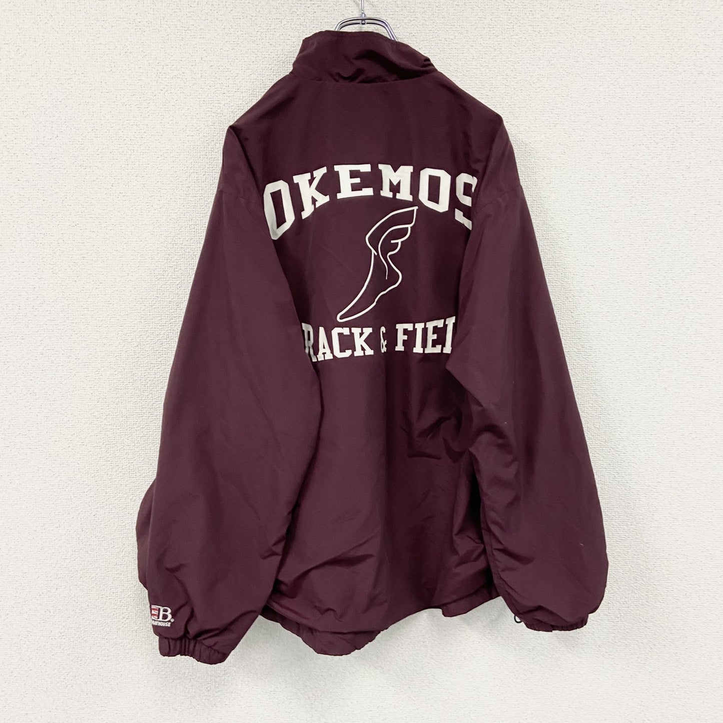 BOATHOUSE　ナイロンフルジップジャケット　ボルドー　Lサイズ