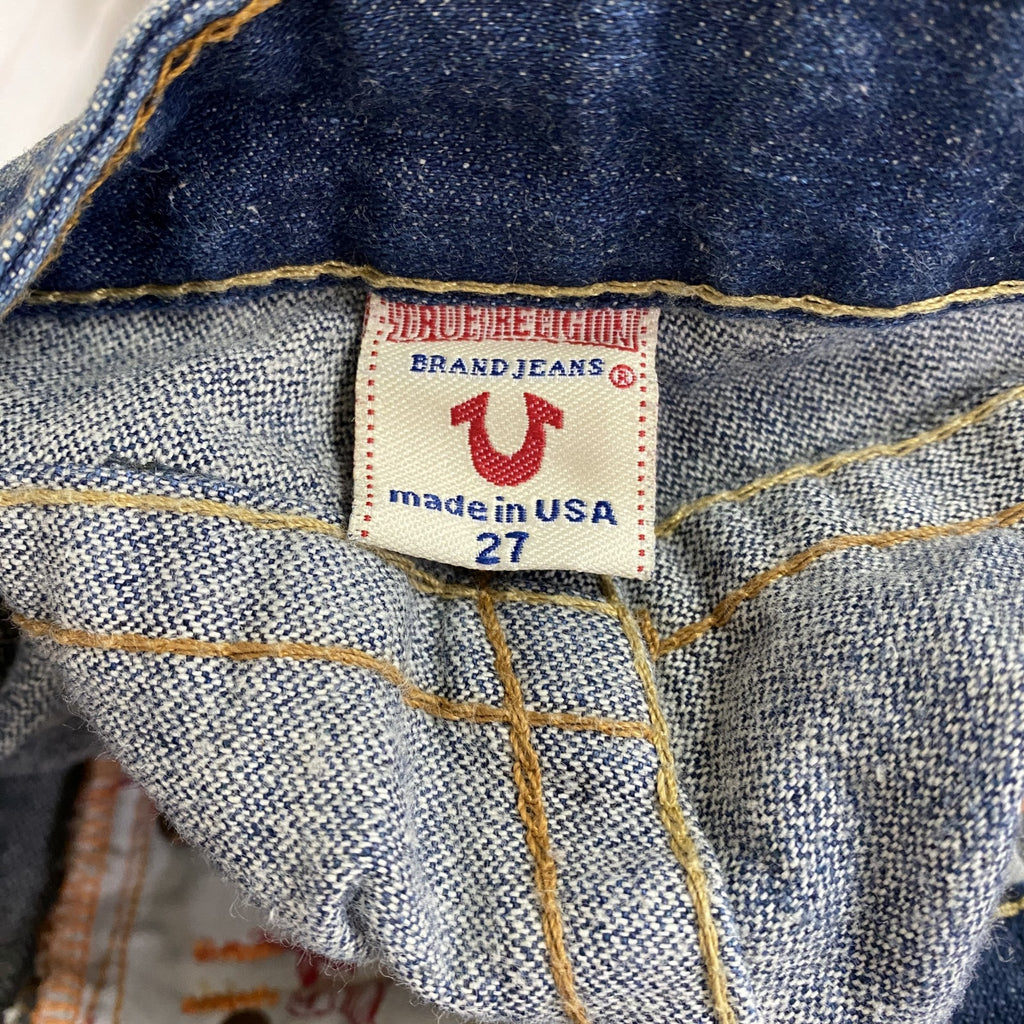 True Religion　トゥルーレリジョン　デニムパンツ/ジーンズ　ジップフライ　インディゴ　27サイズ