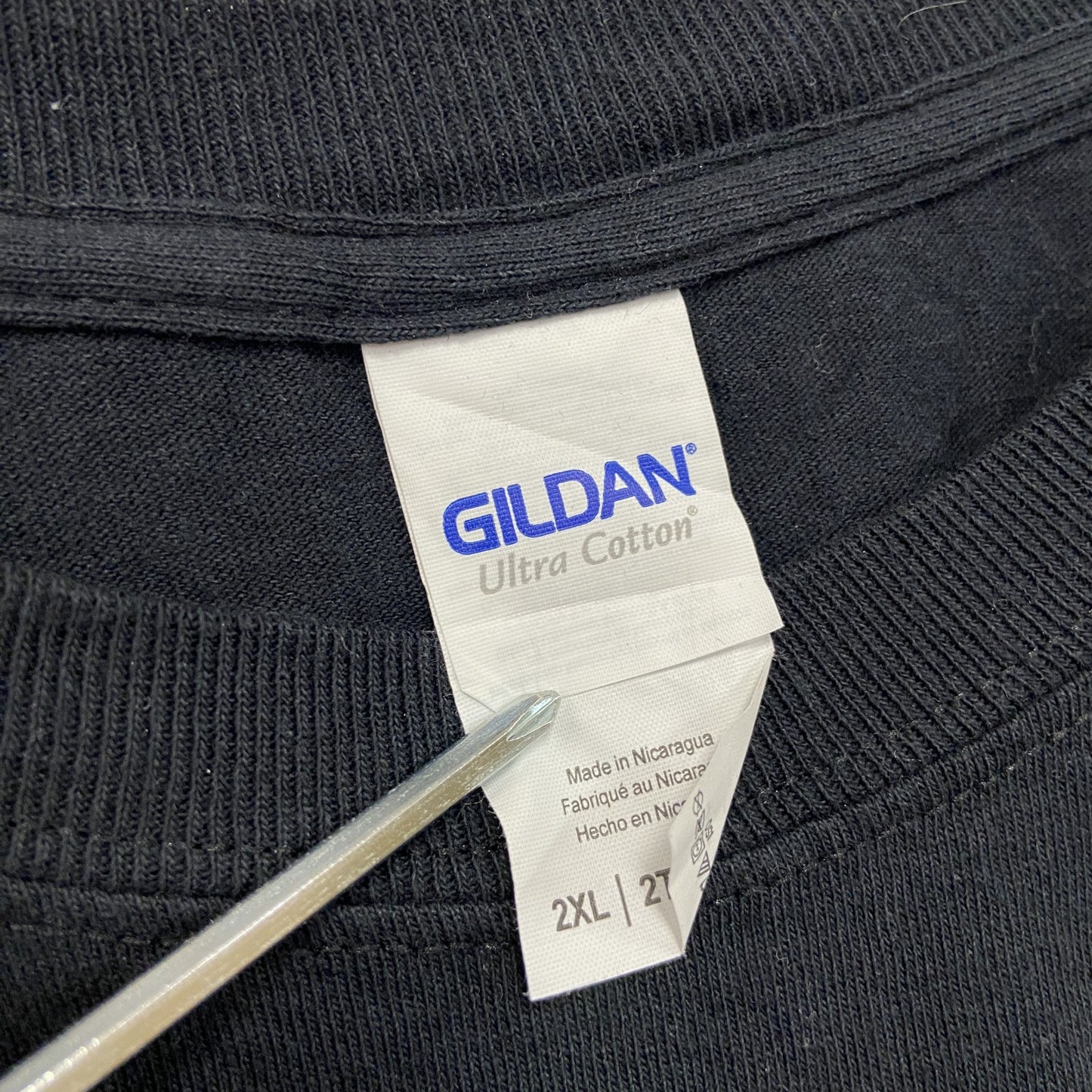 GILDAN　ギルダン　長袖Tシャツ/ロンT　フェス　黒　ブラック　2XLサイズ