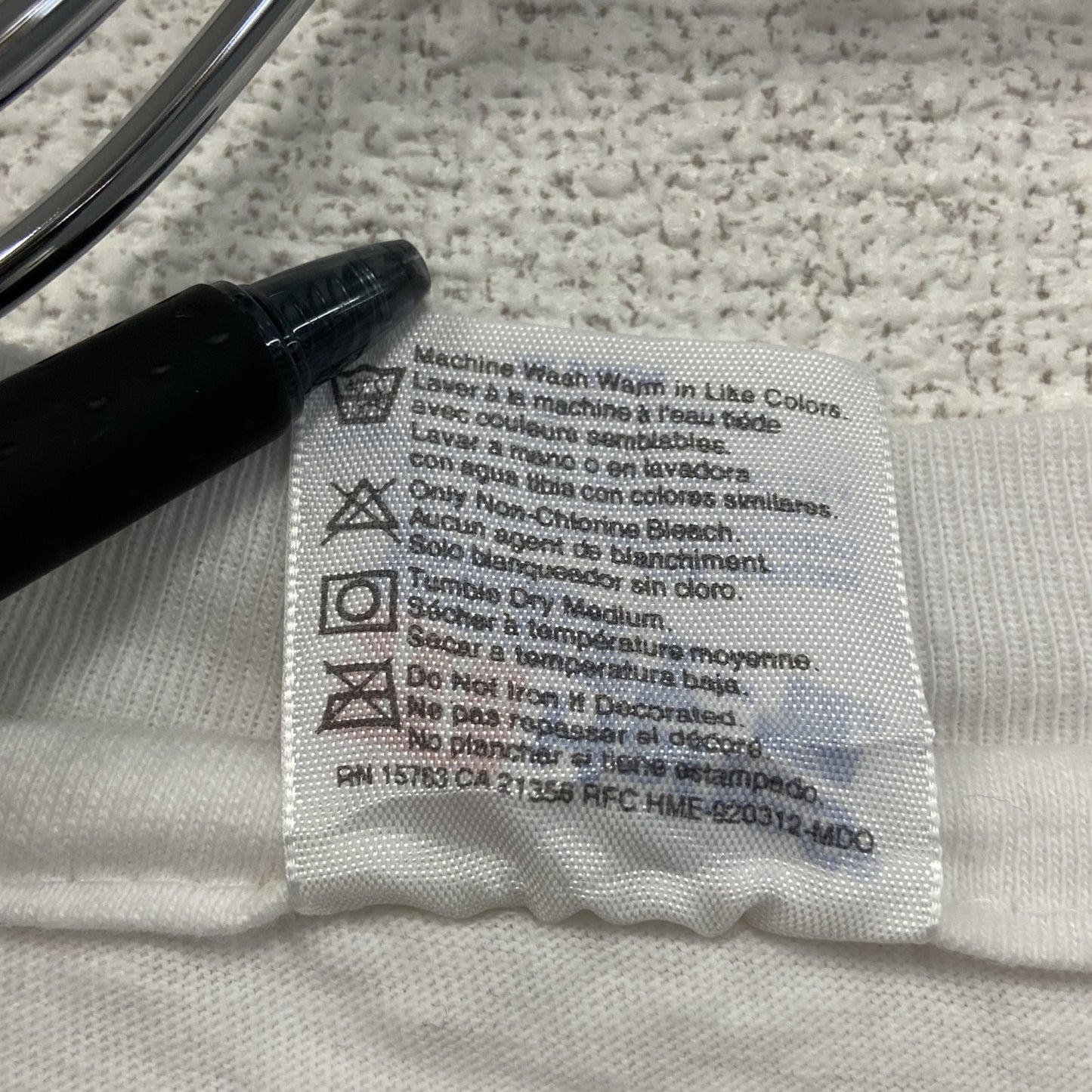 Hanes　ヘインズ　半袖プリントTシャツ　シングルステッチ　US製　白　ホワイト　XXLサイズ