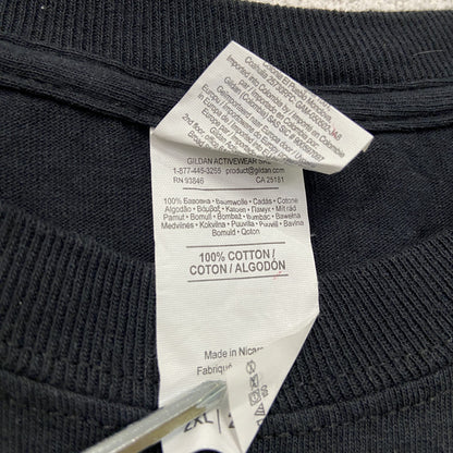GILDAN　ギルダン　長袖Tシャツ/ロンT　フェス　黒　ブラック　2XLサイズ