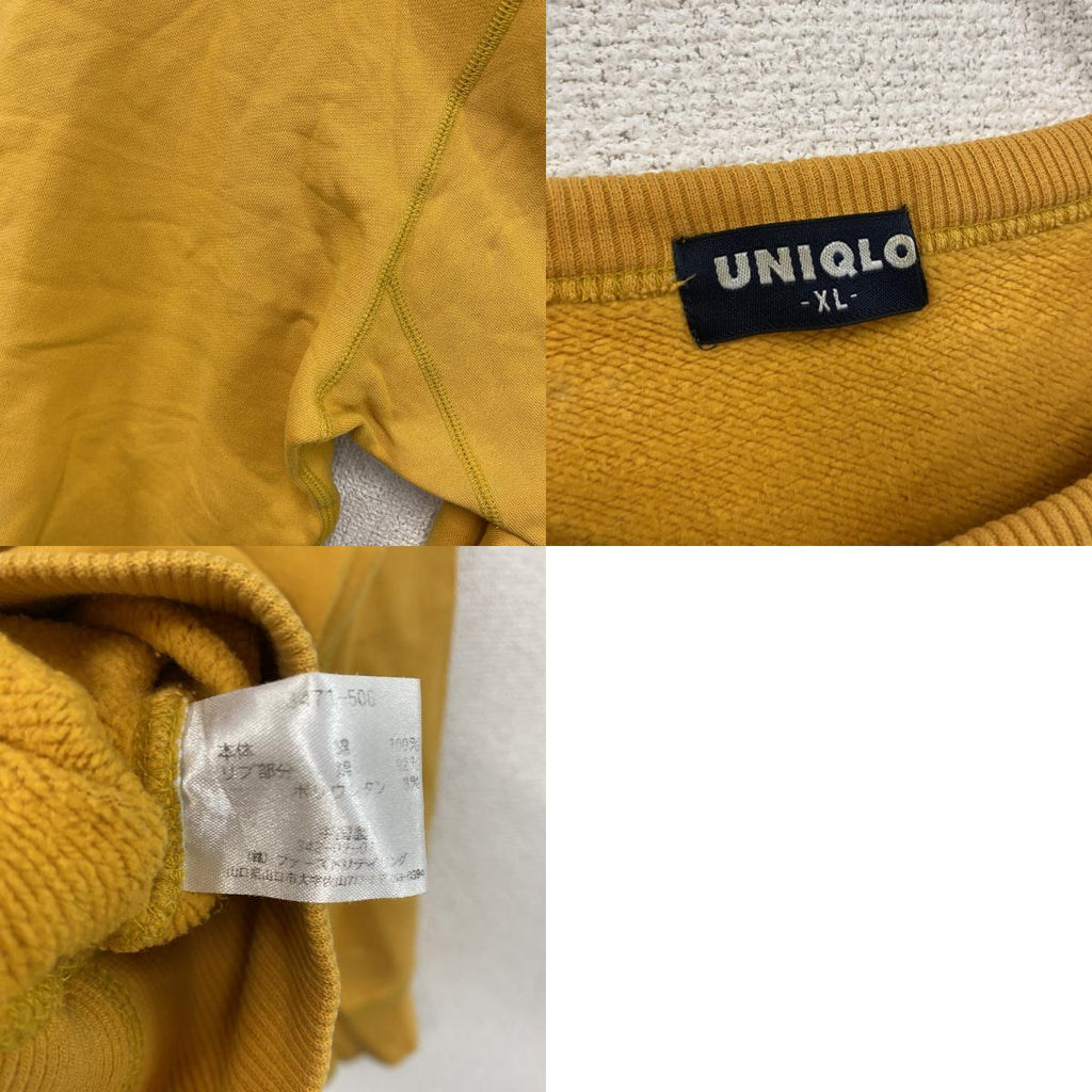 ～00s　OLD UNIQLO　オールドユニクロ　スウェット/トレーナー　ヴィンテージ　黄色　イエロー　XLサイズ
