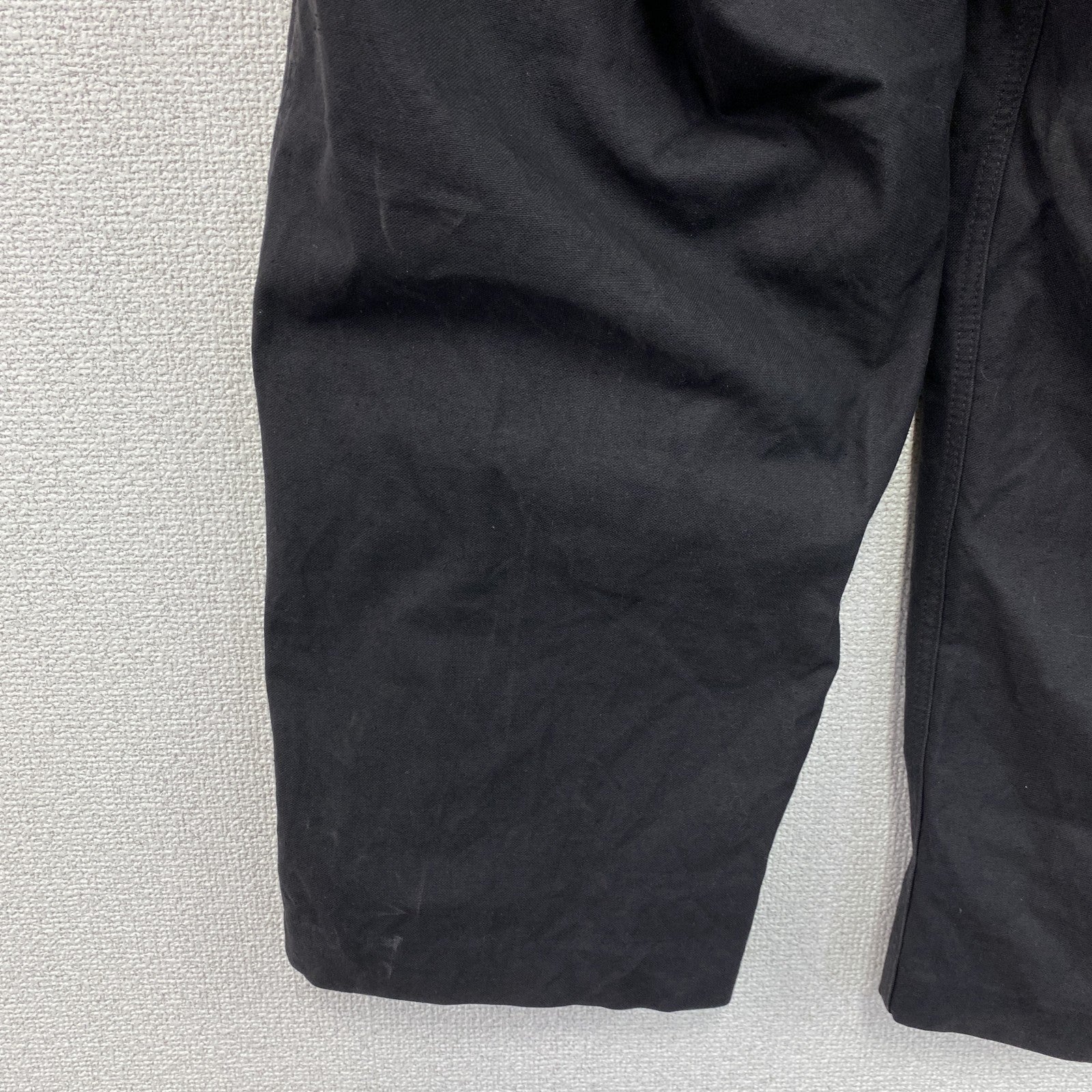 ドイツ軍　NVA　ワークパンツ　ボタンフライ　ミリタリー　黒　ブラック　48サイズ
