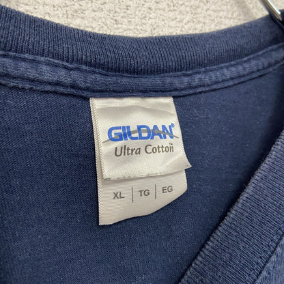 GILDAN　ギルダン　半袖プリントTシャツ　FDNY　USMC　紺　ネイビー　XLサイズ