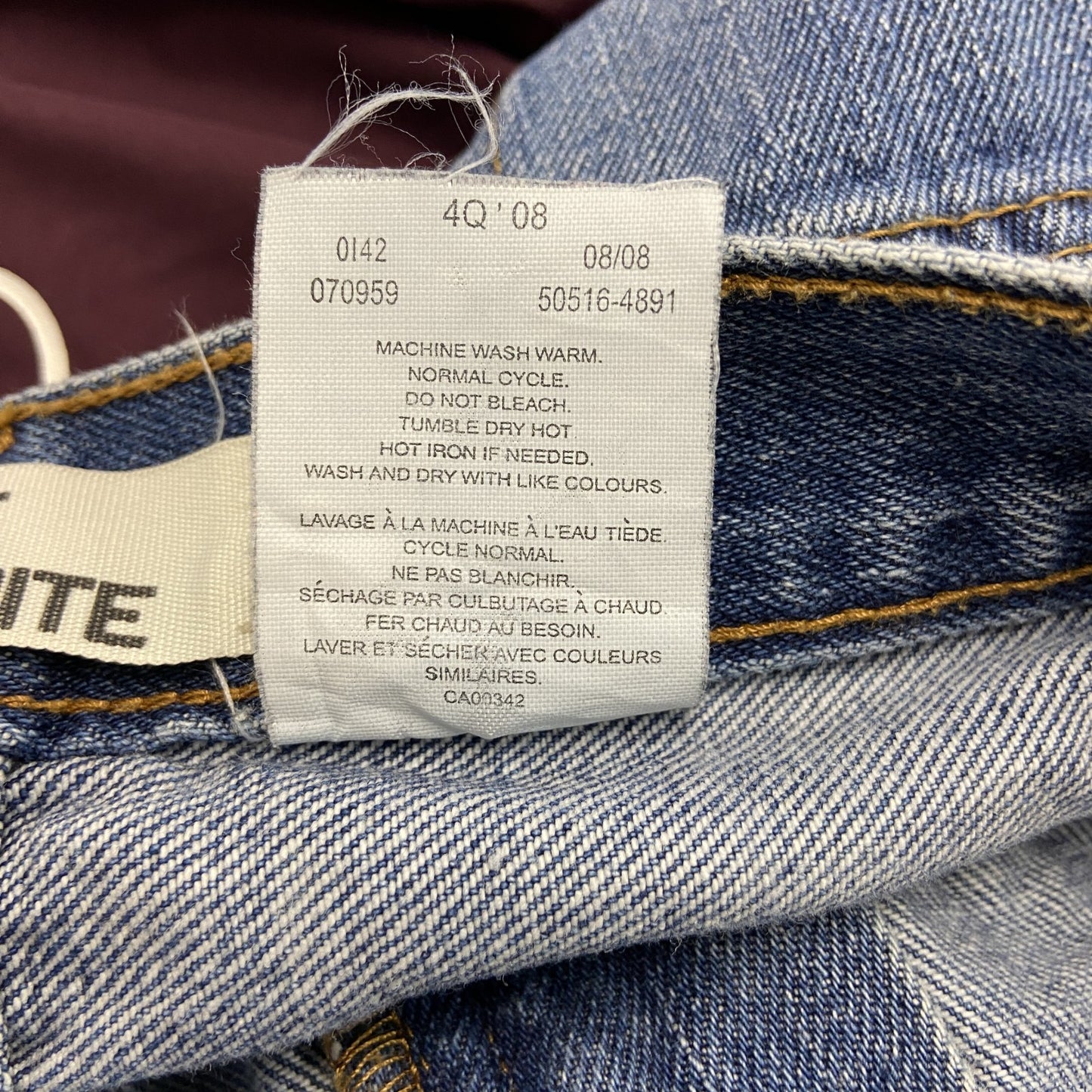 Levi’s　リーバイス　505　デニムパンツ/ジーンズ　ジップフライ　インディゴ　W36サイズ