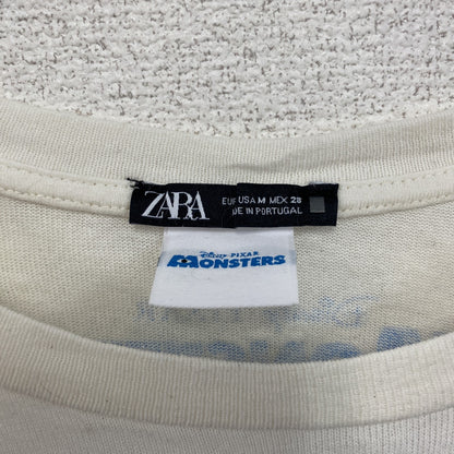 ZARA　ザラ　モンスターズインク　ブー　半袖プリントTシャツ　オフホワイト　Mサイズ