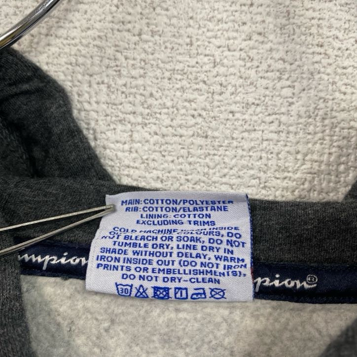 champion　チャンピオン　スウェットパーカー/プリントフーディー　ダークグレー　Lサイズ