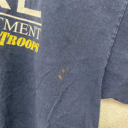 GILDAN　ギルダン　半袖プリントTシャツ　FDNY　USMC　紺　ネイビー　XLサイズ
