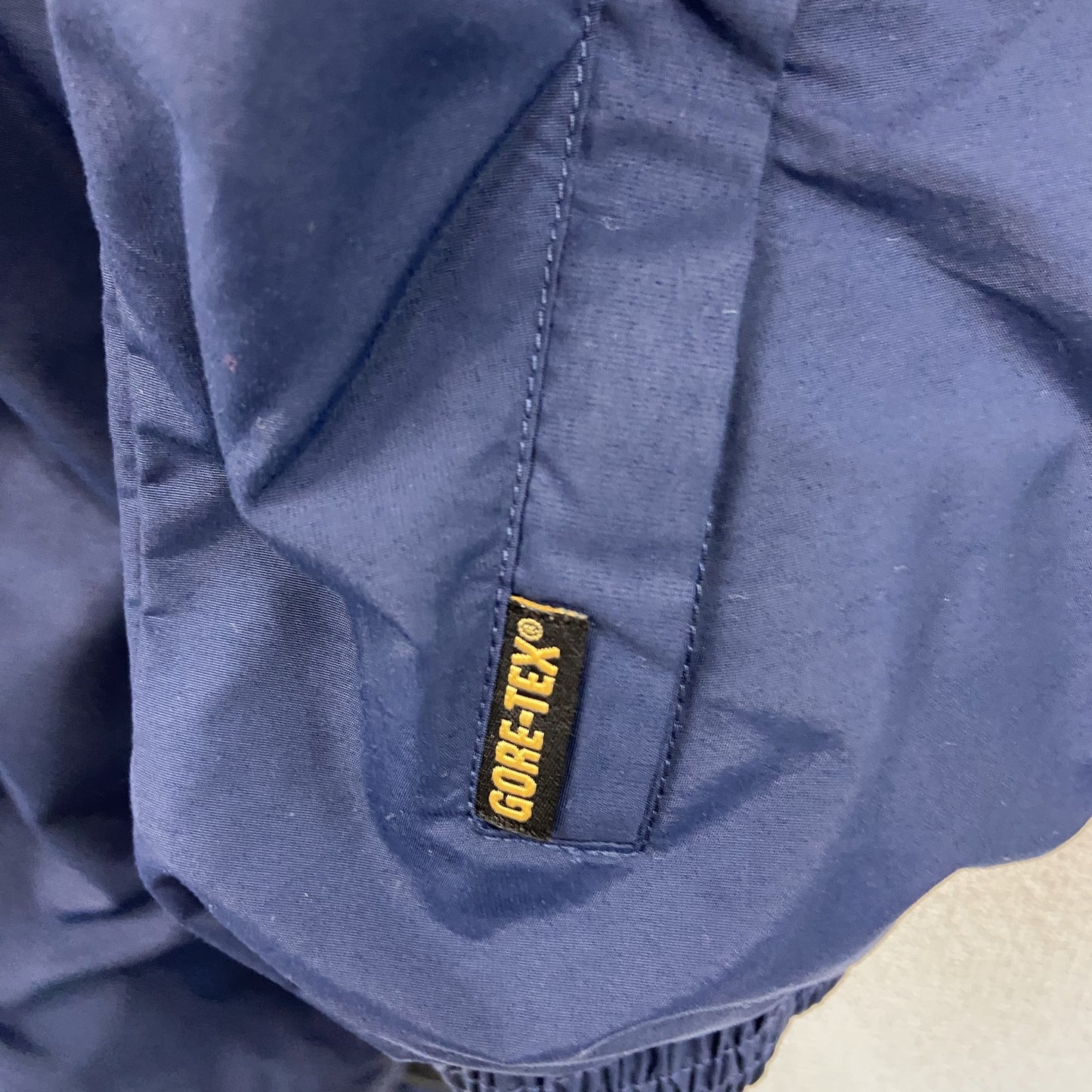 80s～　BOATHOUSE　ボートハウス　GORE-TEX　フルジップジャケット　星条旗　比翼仕立て　紺　ネイビー　Lサイズ