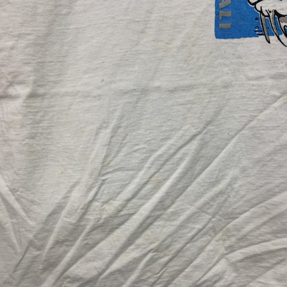 ～00s　RADIAL　半袖プリントTシャツ　BULL DOG FISH　ヴィンテージ　白　ホワイト