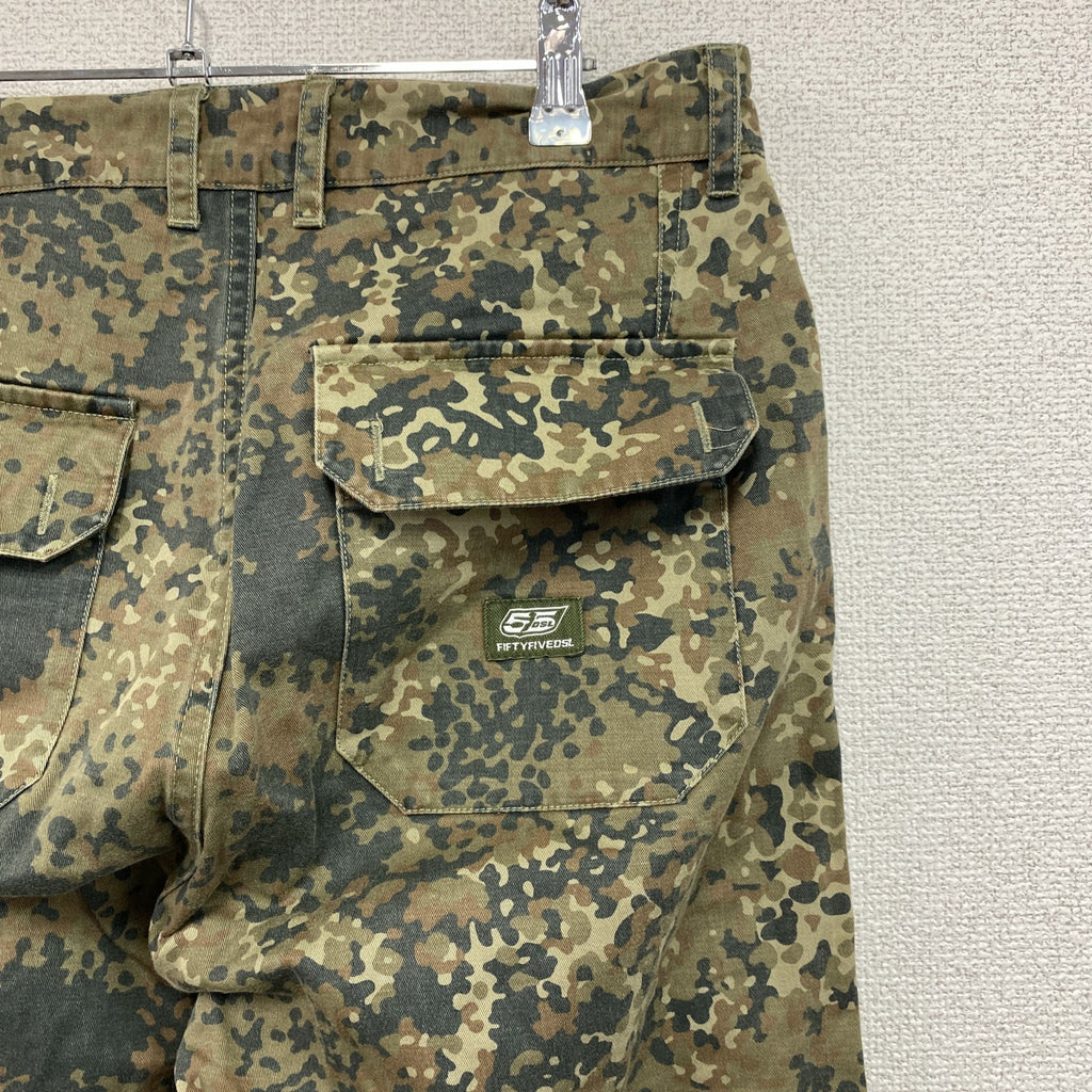 55DSL　フィフティーファイブディーエスエル　ジョガーパンツ　カモフラ　迷彩　カーキ　28サイズ