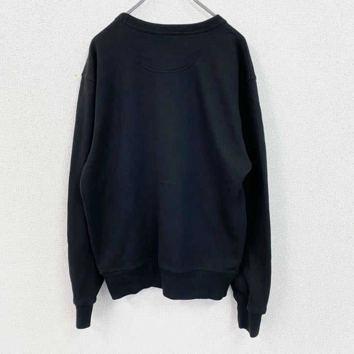 Champion　チャンピオン　スウェット/トレーナー　デカロゴ　刺繍ロゴ　現行　黒　ブラック　Lサイズ