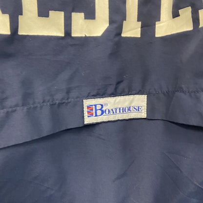 80s～　BOATHOUSE　ボートハウス　GORE-TEX　フルジップジャケット　星条旗　比翼仕立て　紺　ネイビー　Lサイズ