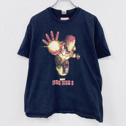 GILDAN　MARVEL　マーベル　IRON MAN 3　アイアンマン　半袖シャツ　黒　ブラック　XLサイズ
