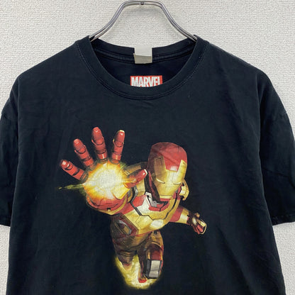 GILDAN　MARVEL　マーベル　IRON MAN 3　アイアンマン　半袖シャツ　黒　ブラック　XLサイズ