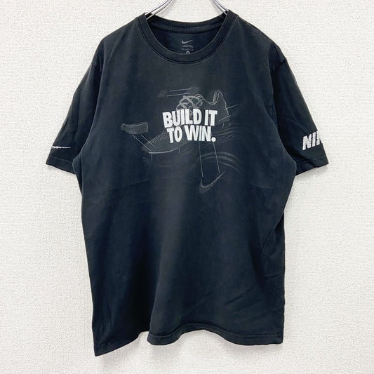 NIKE　ナイキ　半袖プリントTシャツ　スウッシュ　黒　ブラック　XLサイズ