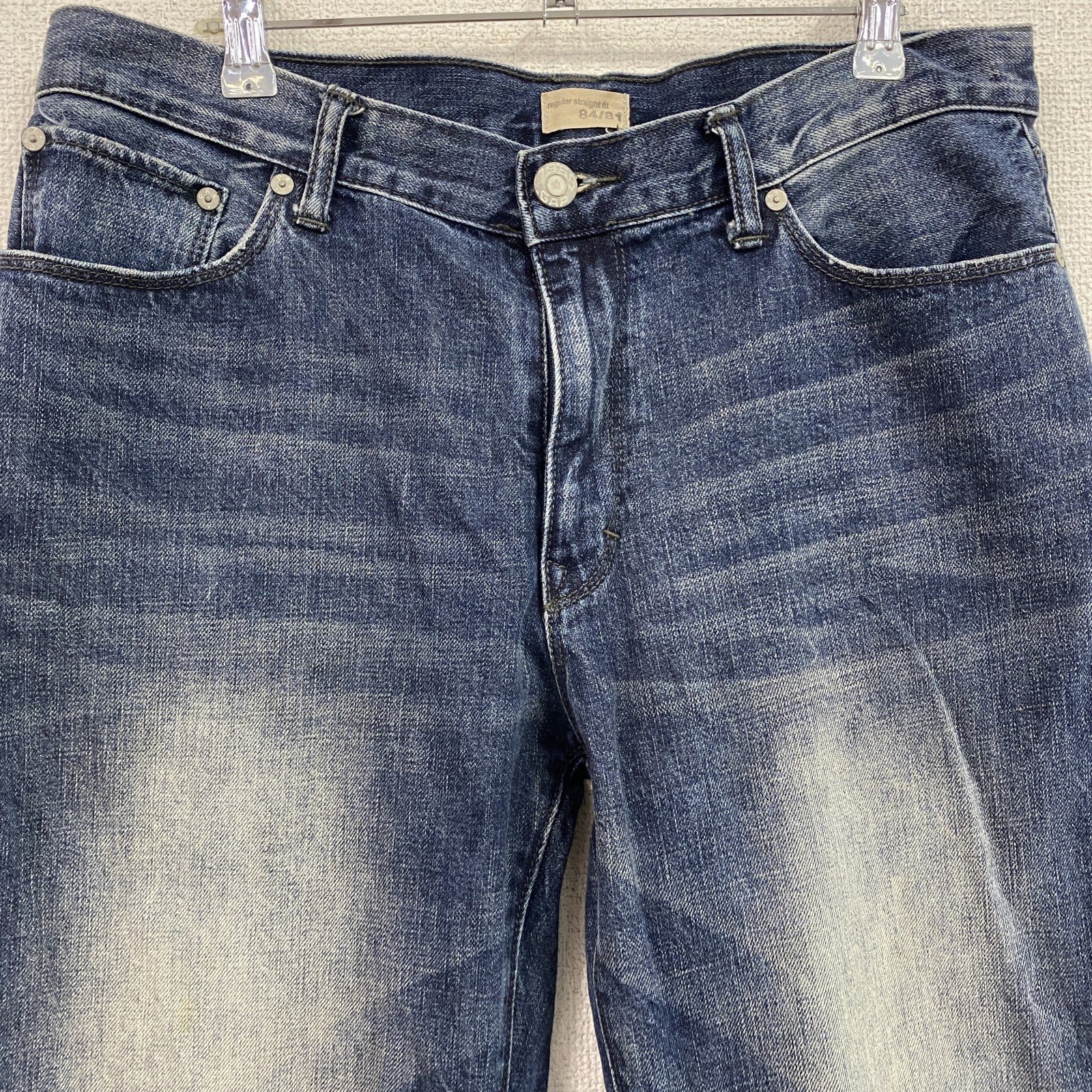 GAP　ギャップ　 デニムパンツ　ヴィンテージ加工　ヒゲ　縦落ち　ハチノス　インディゴ