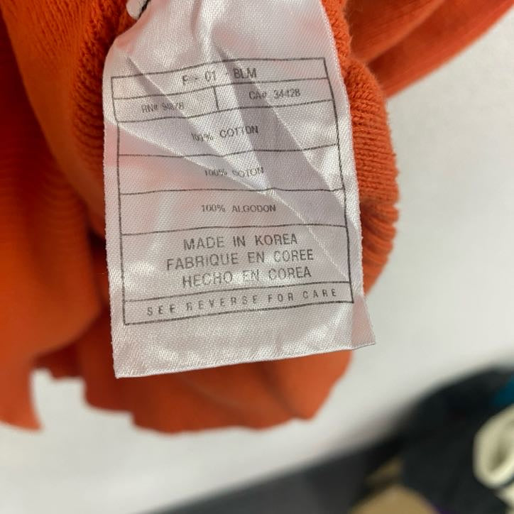 90s　NIKE　ナイキ　Vネックコットンニットベスト　ヴィンテージ　オレンジ　XLサイズ