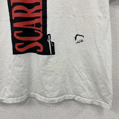 Scarface　スカーフェイス　アルパチーノ　半袖プリントTシャツ　ムービーT　白　ホワイト　Mサイズ