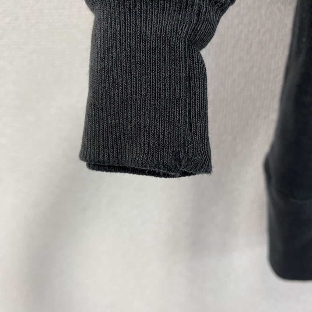 90s～　Champion　チャンピオン　スウェット/トレーナー　前V　フェード　刺繍ロゴ　黒　ブラック　Mサイズ