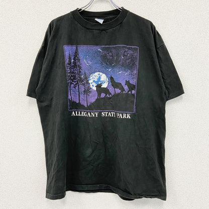90s　Prairie Mountain　半袖プリントTシャツ　シングルステッチ　黒　ブラック　XXLサイズ