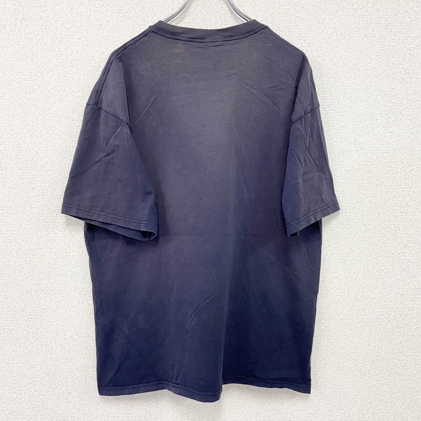 00s　SOF Tee　半袖プリントTシャツ　フェード　星条旗　ヴィンテージ　紺　ネイビー　