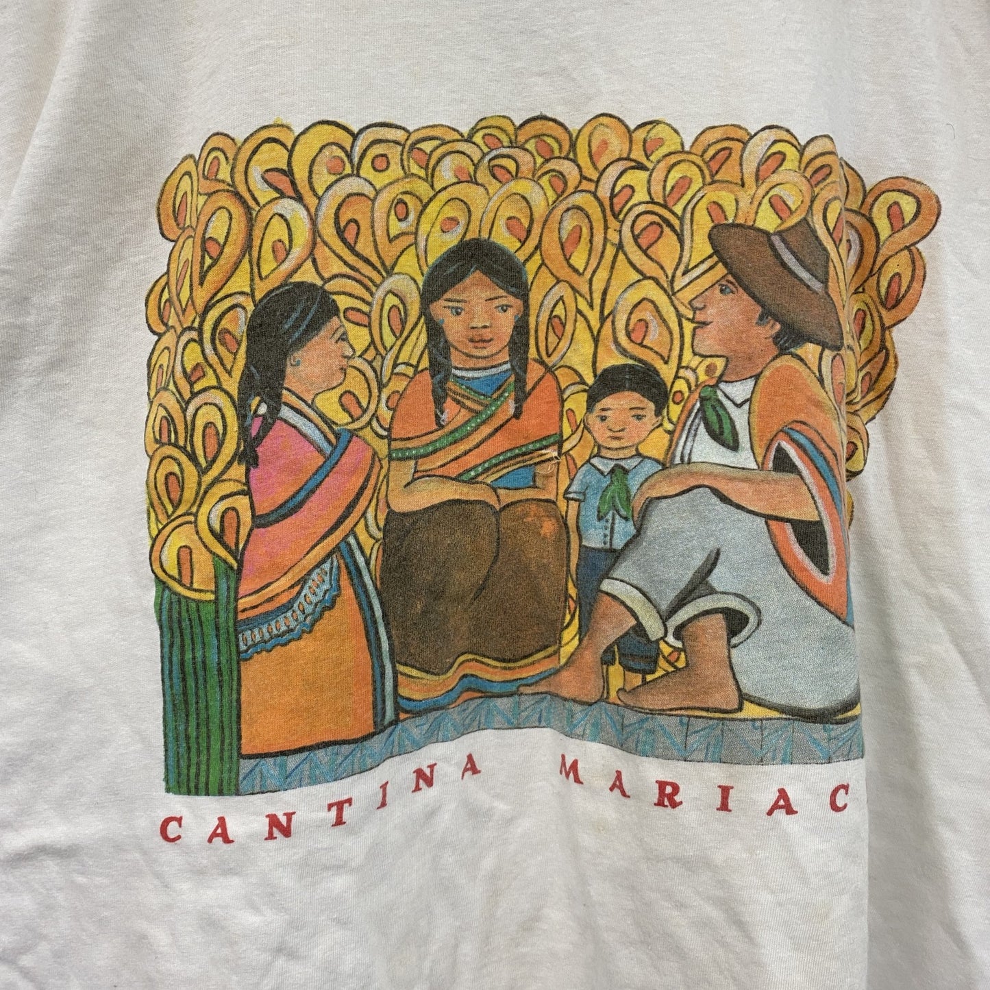 90s～　US BASIC　半袖プリントTシャツ　ヴィンテージ　白　ホワイト　Lサイズ