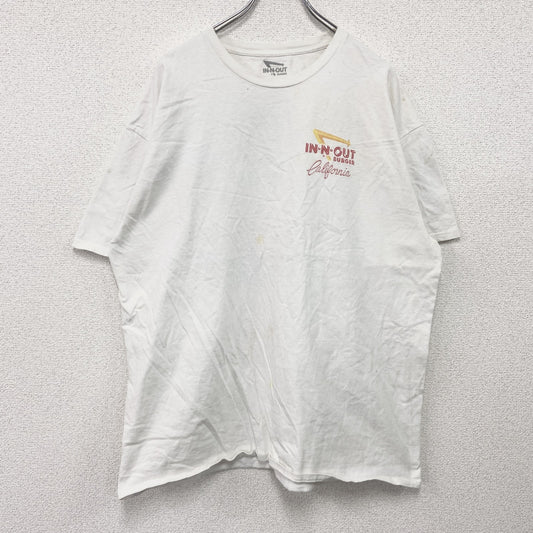 IN N OUT BURGER　イネナウトバーガー　半袖プリントTシャツ　企業T　白　ホワイト　2XLサイズ