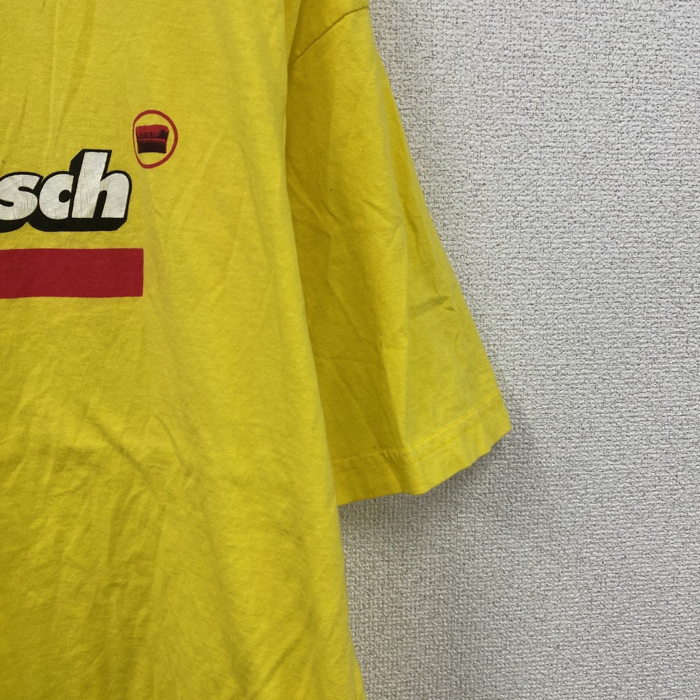 00s～　kikantisch　半袖プリントTシャツ 　PIZZA　ユーロヴィンテージ　黄色　イエロー　XLサイズ