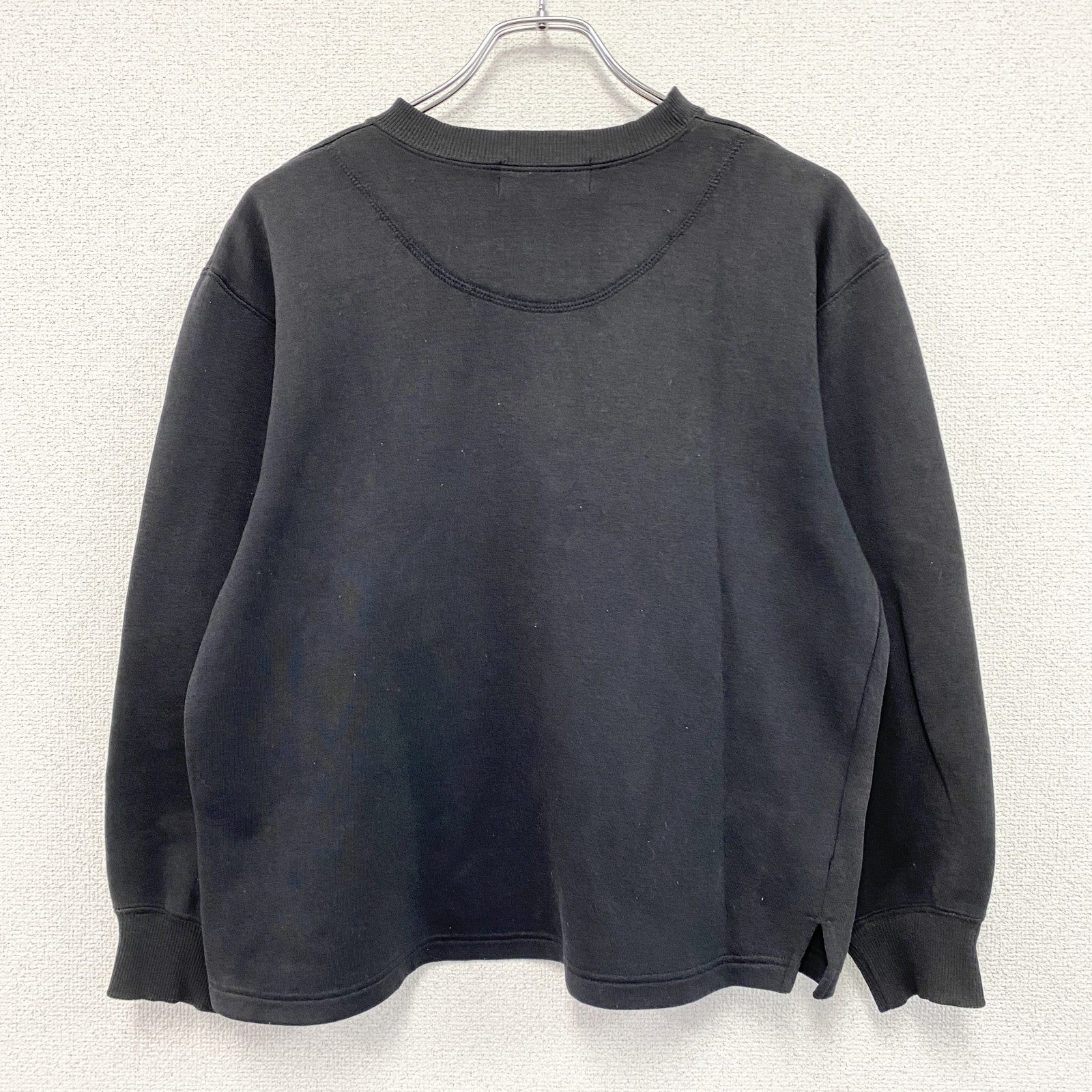 GIANNI VALENTINO　ジャンニ・ヴァレンティノ　スウェット/トレーナー　フェード　黒　ブラック　Mサイズ　