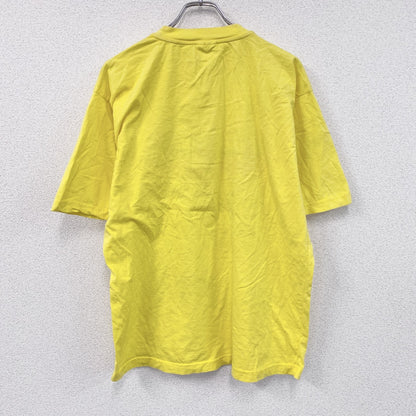 00s～　kikantisch　半袖プリントTシャツ 　PIZZA　ユーロヴィンテージ　黄色　イエロー　XLサイズ