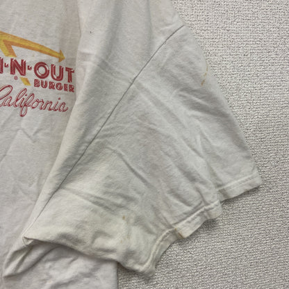 IN N OUT BURGER　イネナウトバーガー　半袖プリントTシャツ　企業T　白　ホワイト　2XLサイズ