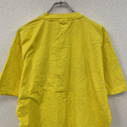 00s～　kikantisch　半袖プリントTシャツ 　PIZZA　ユーロヴィンテージ　黄色　イエロー　XLサイズ