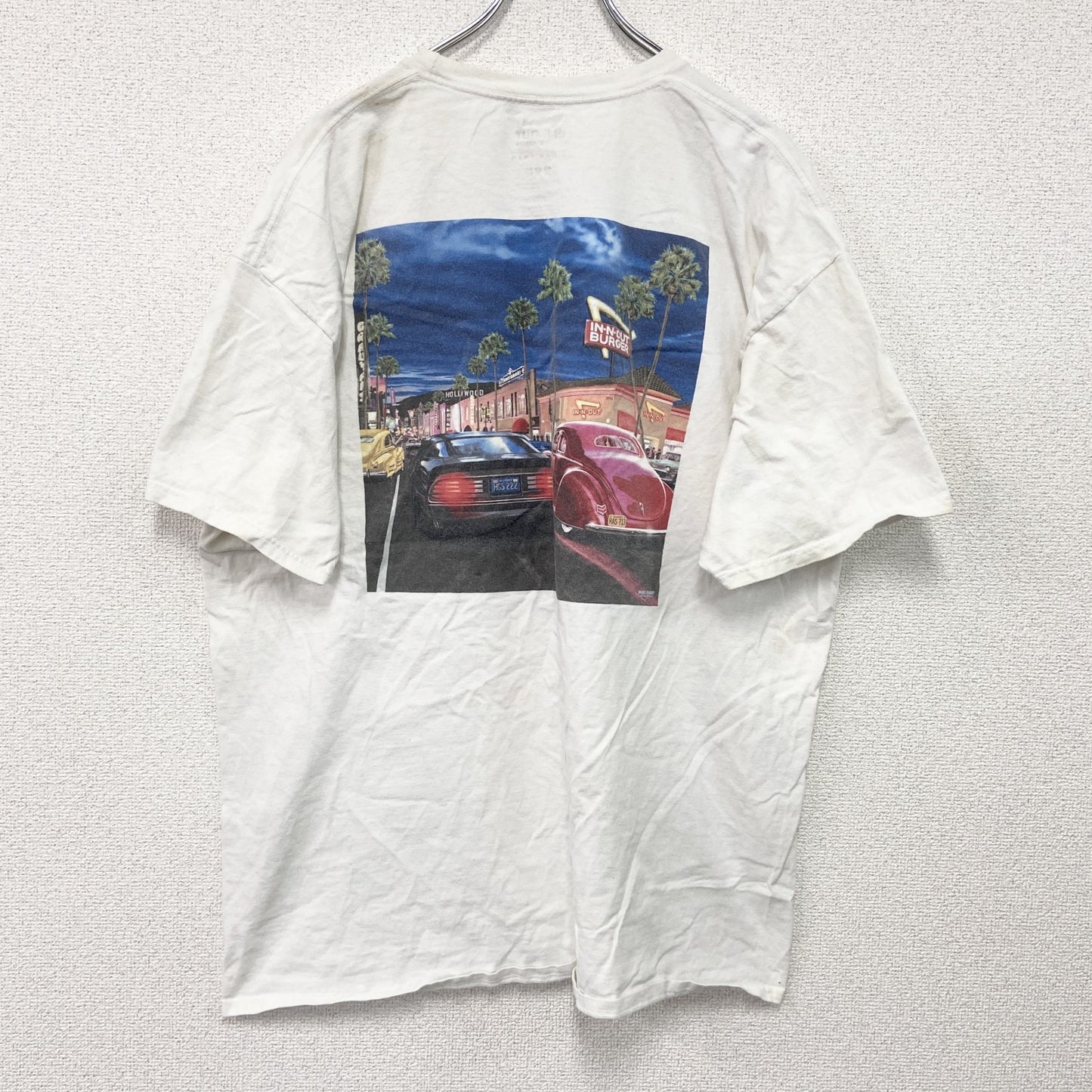IN N OUT BURGER　イネナウトバーガー　半袖プリントTシャツ　企業T　白　ホワイト　2XLサイズ