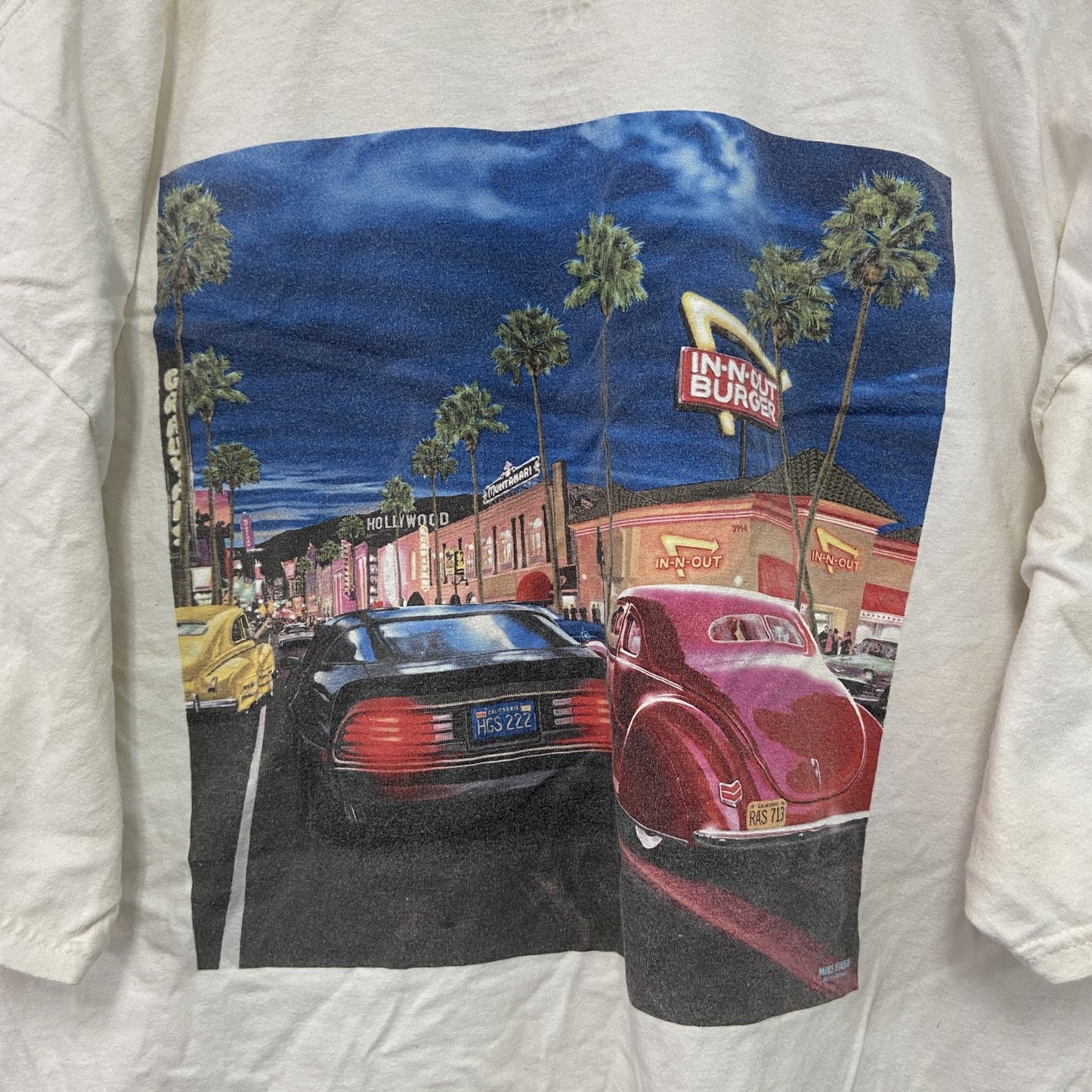 IN N OUT BURGER　イネナウトバーガー　半袖プリントTシャツ　企業T　白　ホワイト　2XLサイズ