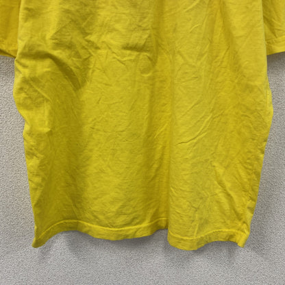 00s～　kikantisch　半袖プリントTシャツ 　PIZZA　ユーロヴィンテージ　黄色　イエロー　XLサイズ