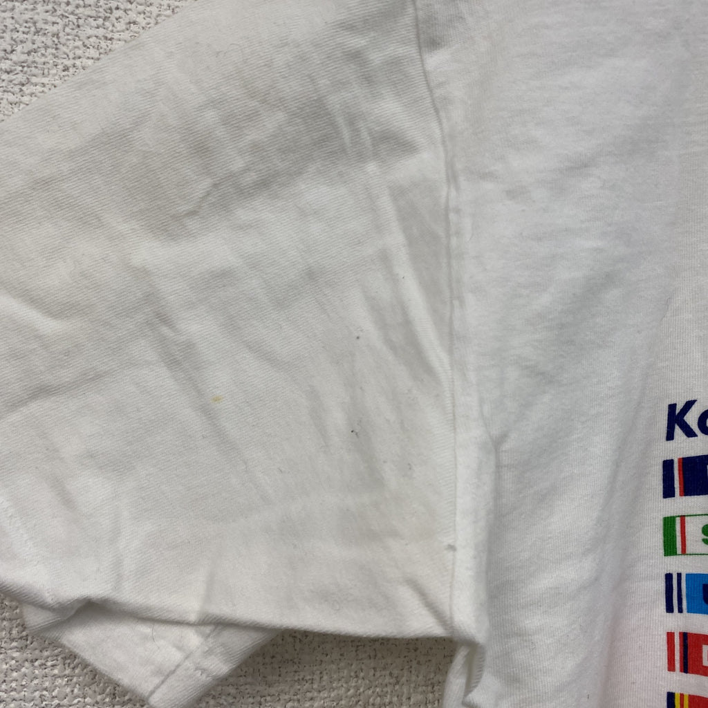 00s　FIFA WORLD CUP　日韓ワールドカップ　半袖プリントTシャツ　ヴィンテージ　白　ホワイト