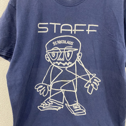 FRUIT OF THE LOOM　ST.NICOLAUS　聖ニコラウス　半袖Tシャツ　紺　ネイビー　Lサイズ