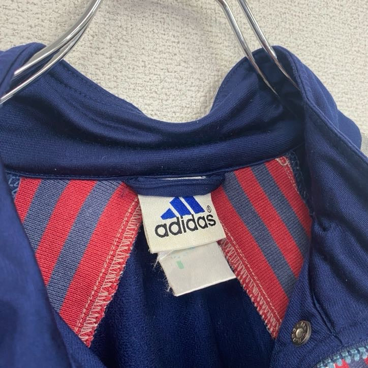 90s　adidas　アディダス　トラックジャケット/ジャージ　ヴィンテージ　ネイビー　グレー　Sサイズ