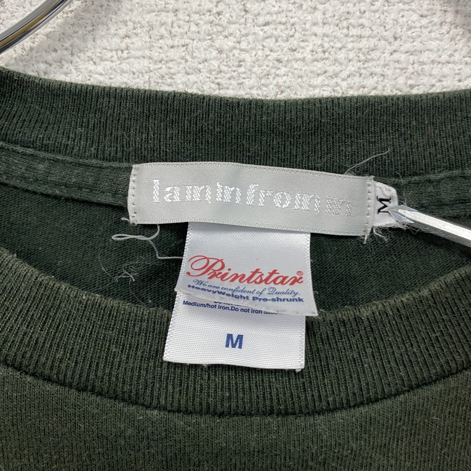 LAMMFROMM　奈良美智　ならよしもと　TIKI TIKI BAMBooooS　半袖プリントTシャツ　オリーブ　Mサイズ　